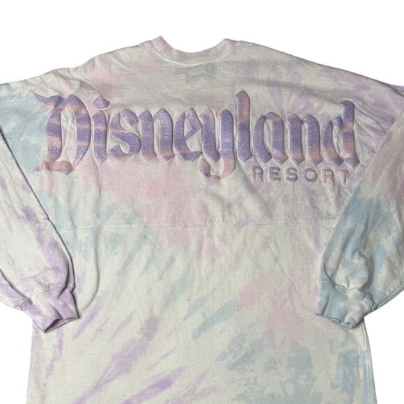 Disney Disneyland Pastel Tie Dye Spirit Jersey Glitter Logo M - Picture 5 of 9
